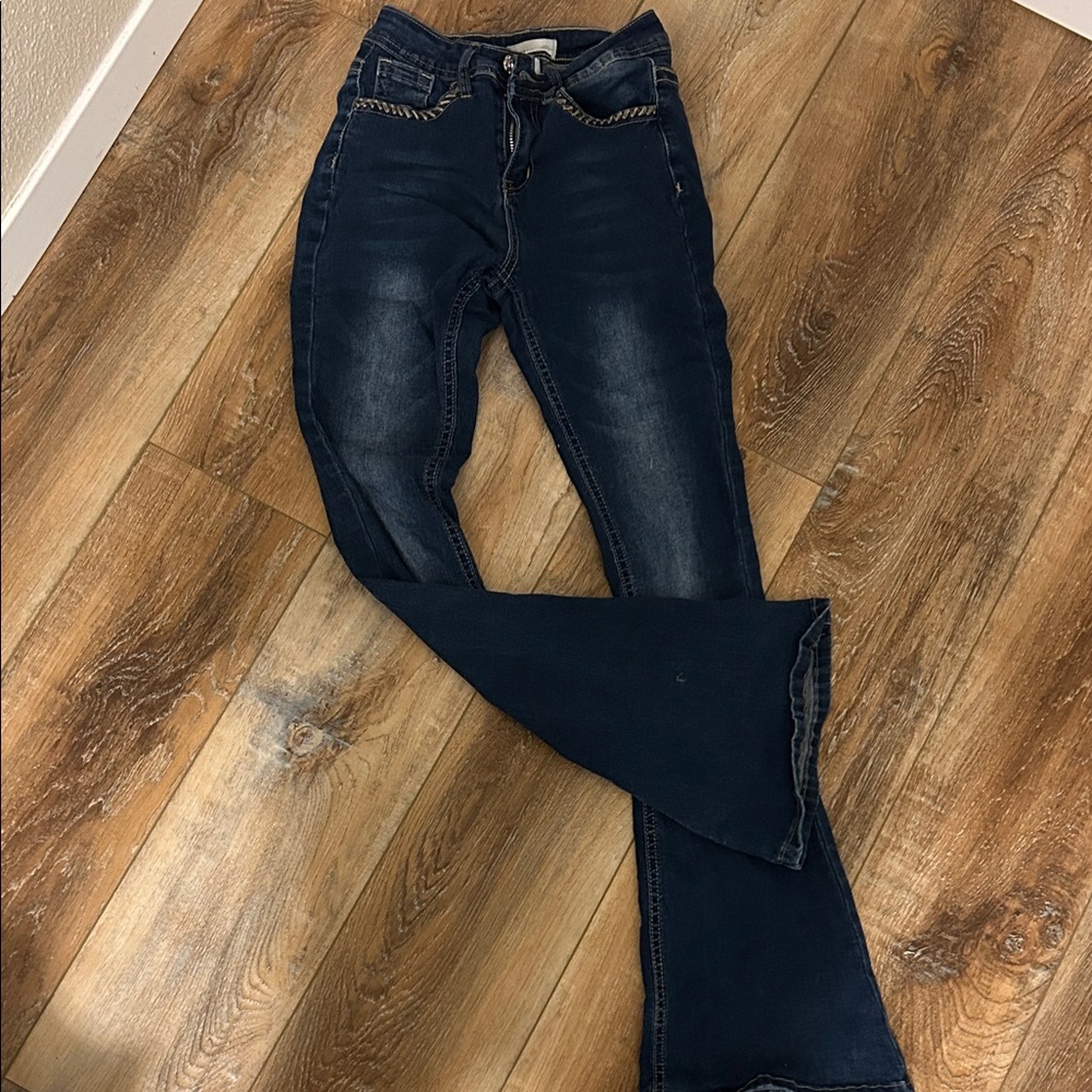 BAMBOO Dark Indigo Flare Jeans